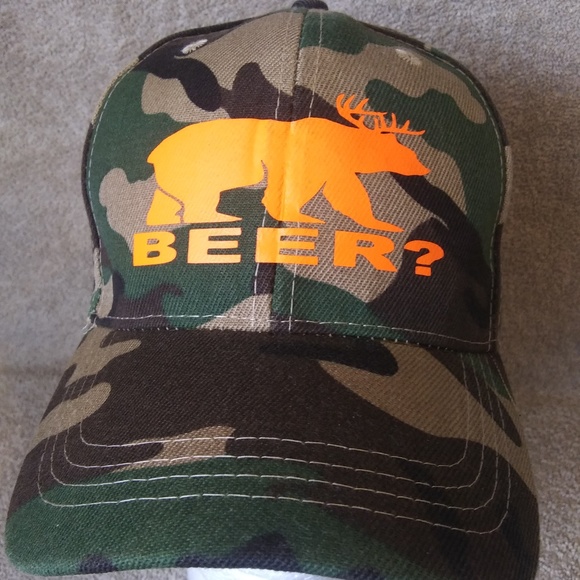 Hat Cap Bear Deer Beer Funny Hunting 